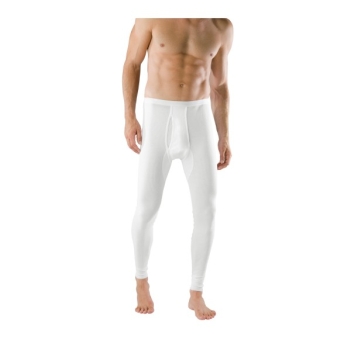 Schiesser Herren lange Unterhose mit Eingriff Original Doppelripp Hose lang