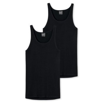 Schiesser Herren Unterhemden Original Classics 2er Pack Sportjacken Feinripp