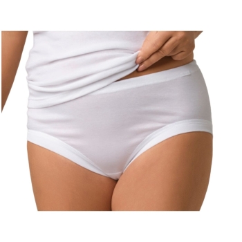 Comazo Damen Taillenslip 3er Pack Platin Unterhose Capri