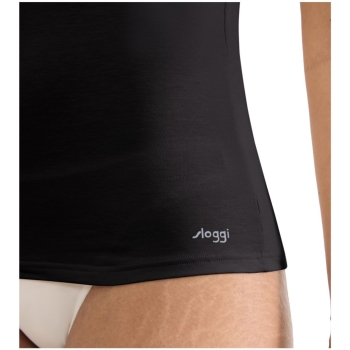 Sloggi Damen Unterhemden GO Shirt 01 C2P 2er Pack mit Spaghettiträgern