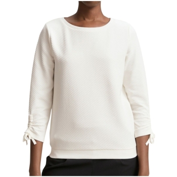 Tom Tailor Damen Sweatshirt mit Raffärmeln Slim Fit