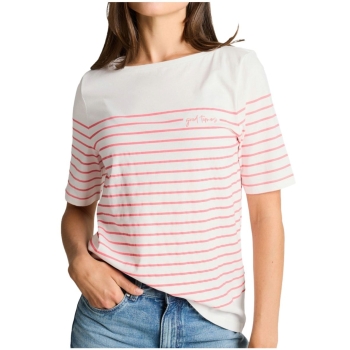 Tom Tailor Damen T-Shirt mit Streifenmuster