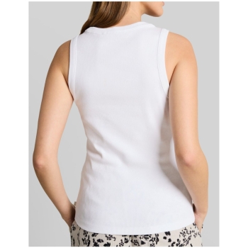 Preview: Tom Tailor Damen Top mit Rippstruktur Slim Fit