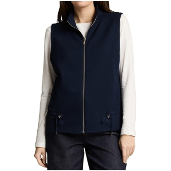 Tom Tailor Damen Sweatweste mit Stehkragen Scuba