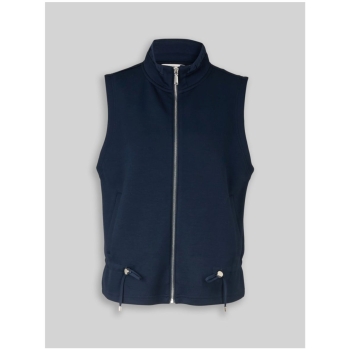 Preview: Tom Tailor Damen Sweatweste mit Stehkragen Scuba