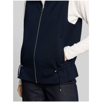 Preview: Tom Tailor Damen Sweatweste mit Stehkragen Scuba