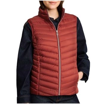 Tom Tailor Damen Steppweste mit Stehkragen Lightweight