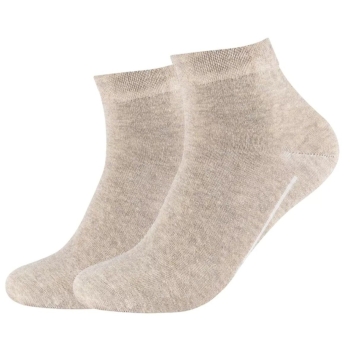 Preview: Camano Unisex Quarter Socken 2 Paar Ca-Soft Bamboo ohne Gummidruck