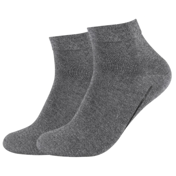Camano Unisex Quarter Socken 2 Paar Ca-Soft Bamboo ohne Gummidruck
