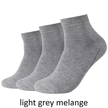 Camano Unisex Quarter Socken 3 Paar Ca-Soft ohne Gummidruck Bio-Cotton