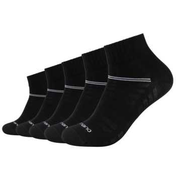 Camano Unisex Quarter Socken 5 Paar Mesh Ventilation