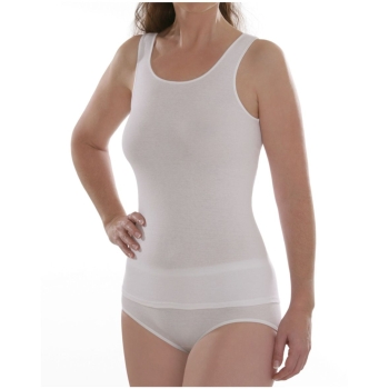 Comazo Damen Achselträgerhemd 5er Pack Basic Unterhemd