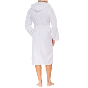 Schiesser Herren Bademantel mit Kapuze