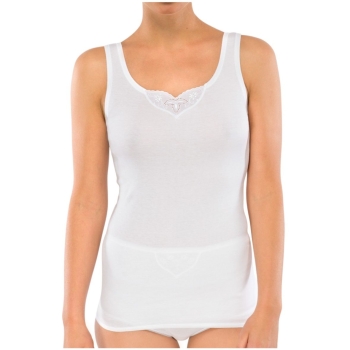 Schiesser Damen Unterhemden Cotton Essentials 2er Pack Trägertops