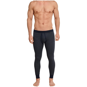 Schiesser Herren Hose lang Feinripp melange