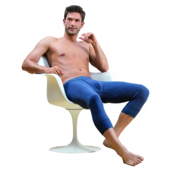 Ammann Herren 3/4 lange Unterhose mit Eingriff Jeans Hose 3/4 lang