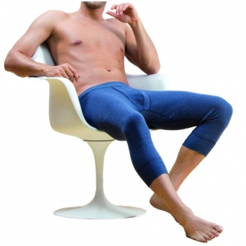 Ammann Herren 3/4 lange Unterhose mit Eingriff Jeans Hose 3/4 lang