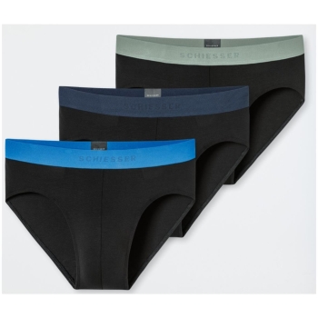 Schiesser Herren Slips 95/5 3er Pack Rioslips Organic Cotton