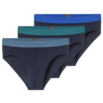 Schiesser Herren Slips 95/5 3er Pack Rioslips Organic Cotton