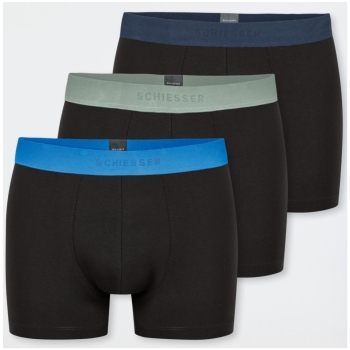 Schiesser Herren Pants 95/5 3er Pack Shorts Organic Cotton