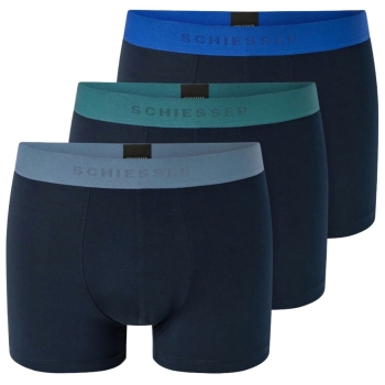 Schiesser Herren Pants 95/5 3er Pack Shorts Organic Cotton