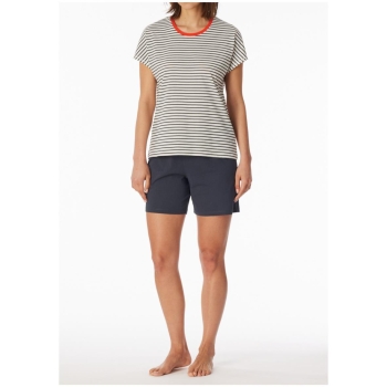 Schiesser Damen kurzer Schlafanzug Casual Essentials