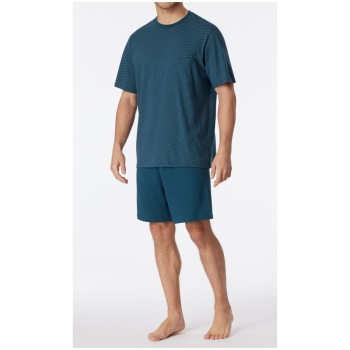 Schiesser Herren kurzer Schlafanzug Comfort Essentials