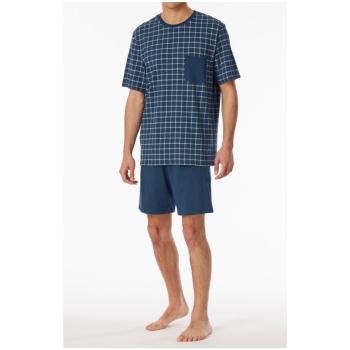 Schiesser Herren kurzer Schlafanzug Comfort Essentials