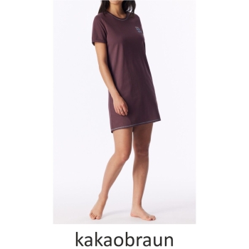Preview: Schiesser Damen kurzarm Nachthemd Casual Essentials Sleepshirt