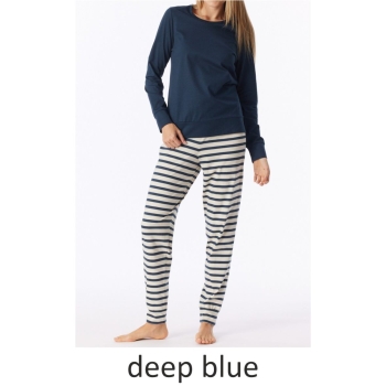 Preview: Schiesser Damen langer Schlafanzug Casual Essentials