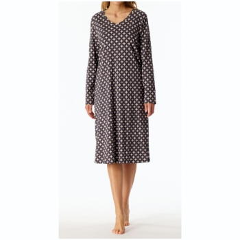 Schiesser Damen langarm Nachthemd Casual Essentials Sleepshirt