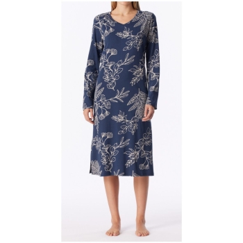 Preview: Schiesser Damen langarm Nachthemd Casual Essentials Sleepshirt