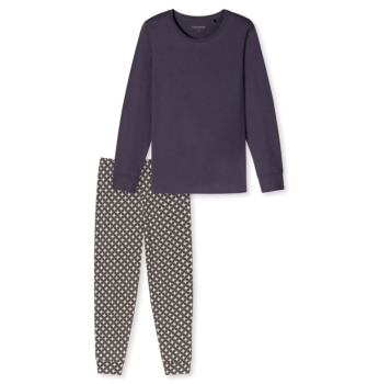 Preview: Schiesser Damen langer Schlafanzug Comfort Essentials