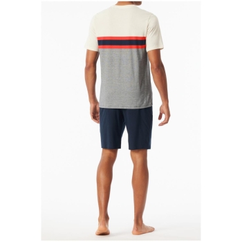 Schiesser Herren kurzer Schlafanzug Casual Nightwear