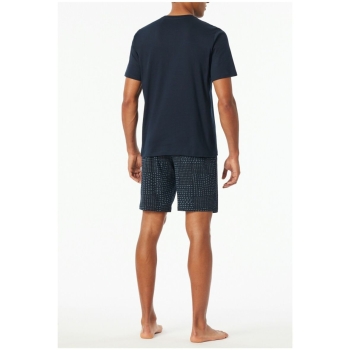 Preview: Schiesser Herren kurzer Schlafanzug mit Knopfleiste Nightwear