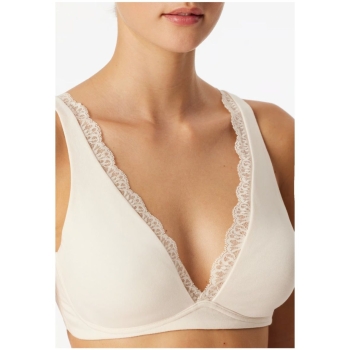 Schiesser Damen Soft-BH ohne Bügel gemoldet Unique Cotton