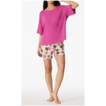 Schiesser Damen kurzer Schlafanzug Casual Fashion