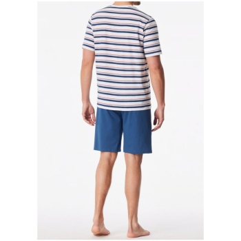 Preview: Schiesser Herren kurzer Schlafanzug Casual Essentials Nightwear