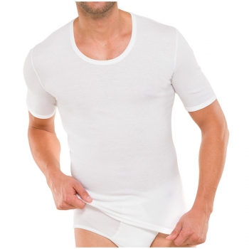 Schiesser Herren halbarm Unterhemd Essentials Shirt 1/2 Arm Feinripp