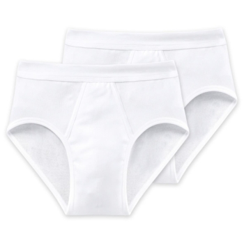 Schiesser Herren Sportslips mit Eingriff Essentials 2er Pack Feinripp