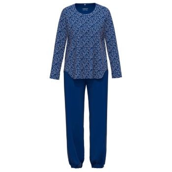 Ammann Damen langer Schlafanzug Fashion Pyjama lang