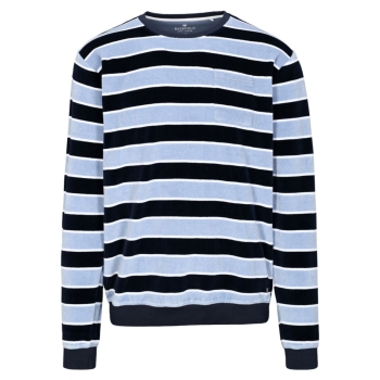 Preview: Basefield Herren langer Schlafanzug Velours Pyjama lang