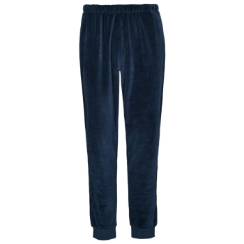 Preview: Basefield Herren langer Schlafanzug Velours Pyjama lang