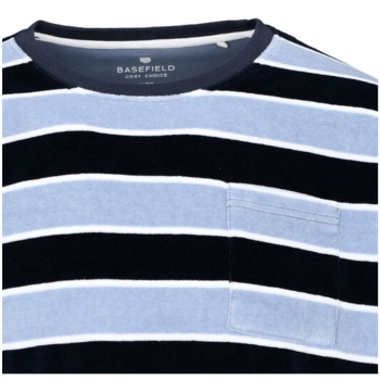 Preview: Basefield Herren langer Schlafanzug Velours Pyjama lang