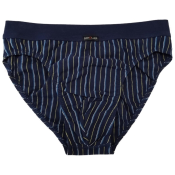 Schöller Herren Slip Navy Strips