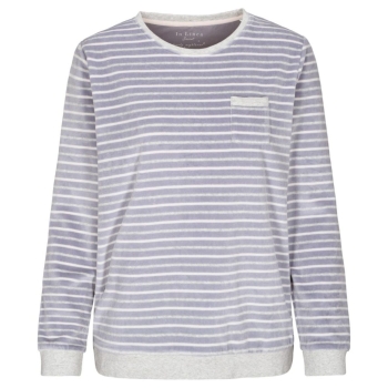 Preview: In Linea Damen langer Schlafanzug Secret Velours Pyjama lang