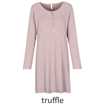 Preview: In Linea Damen langarm Nachthemd Secret Premium Rib Sleepshirt