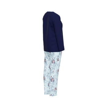 Götzburg Damen langer Schlafanzug Pyjama