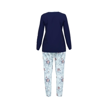 Götzburg Damen langer Schlafanzug Pyjama