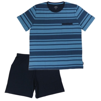 ESGE Herren kurzer Schlafanzug Fashion Pyjama kurz
